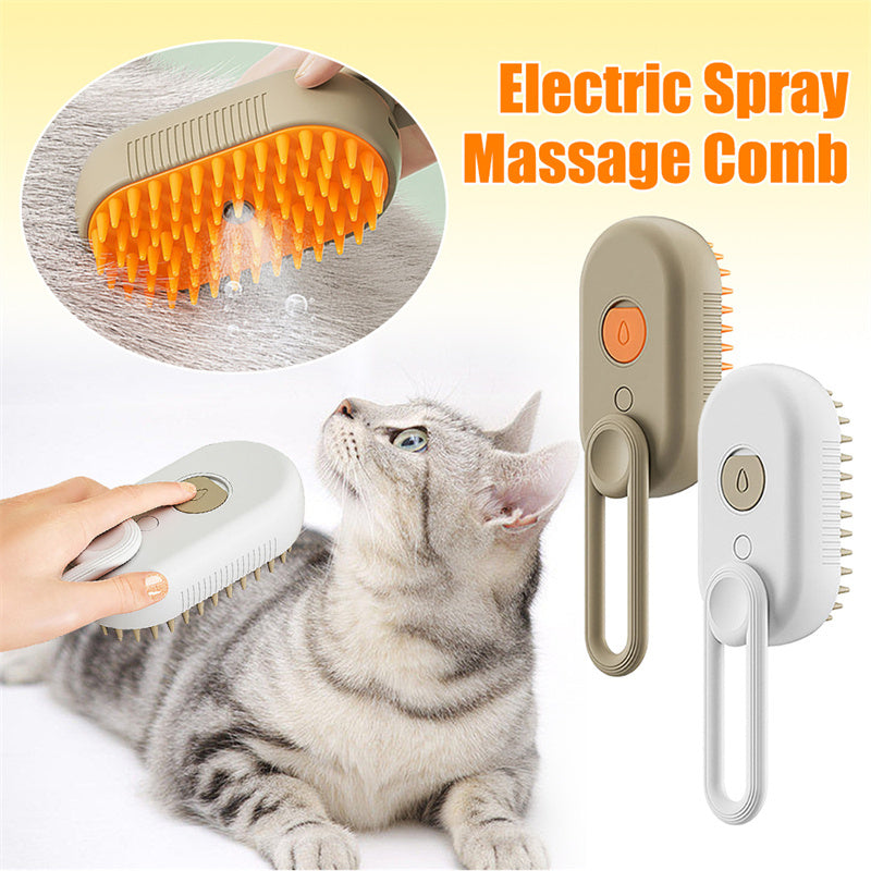 3-in-1 Electric Cat & Dog Steam Brush for Happy, Healthy Pets! ✨