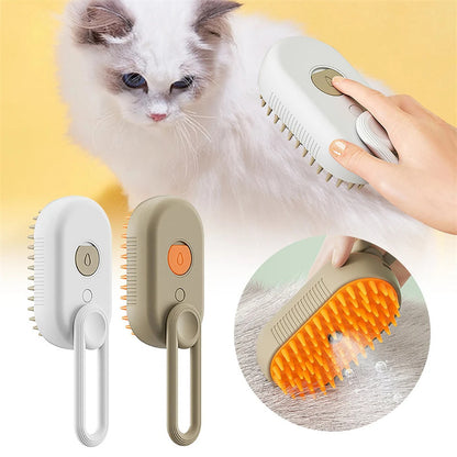 3-in-1 Electric Cat & Dog Steam Brush for Happy, Healthy Pets! ✨